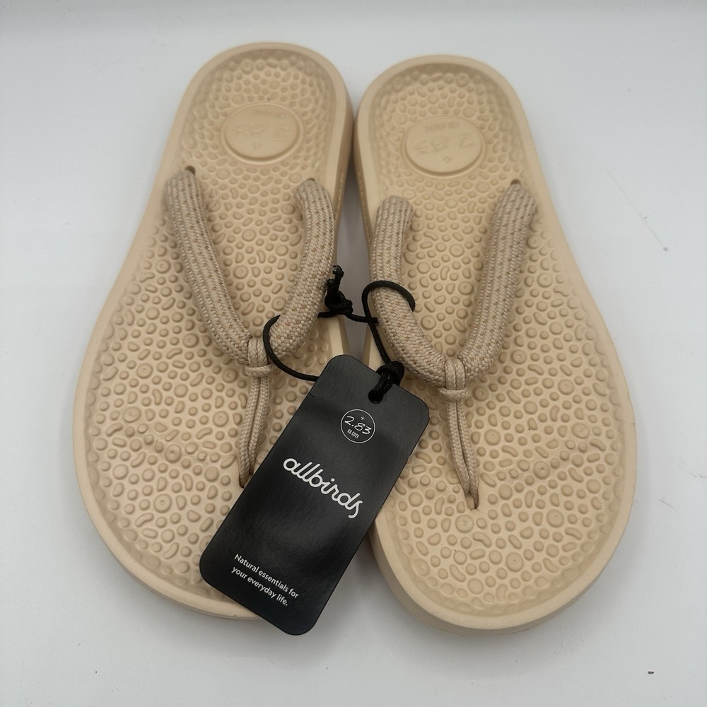 allbirds Women's Beige Sandal Flip Flops